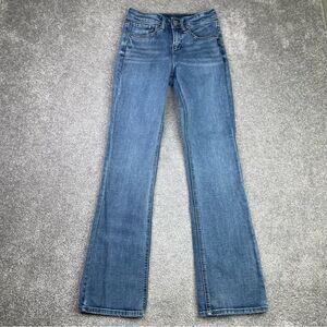Silver Jeans Women's 26X31 Blue Suki Slim Boot Low Rise Medium Wash Western